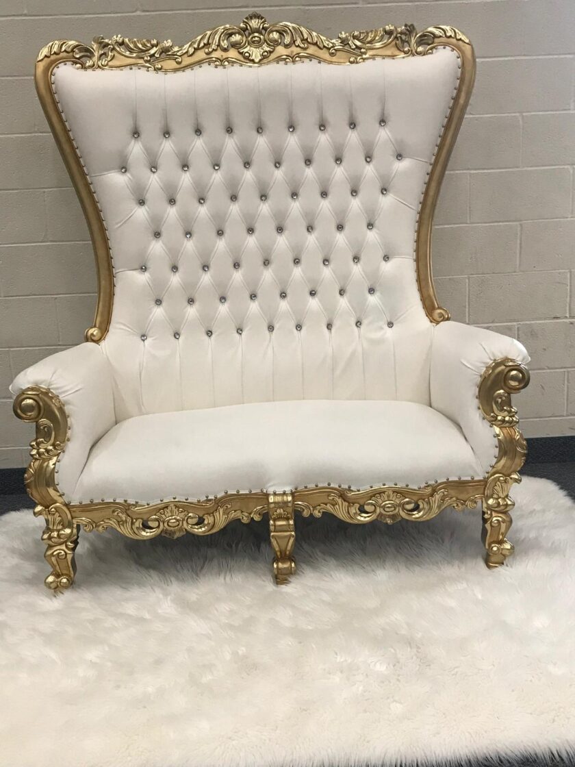 Double Throne Chairs Leveled Up Rentals