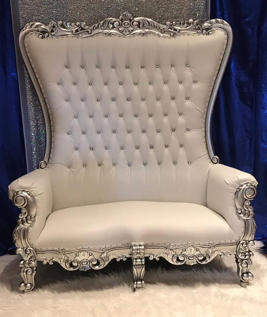 Double Throne Chairs Leveled Up Rentals